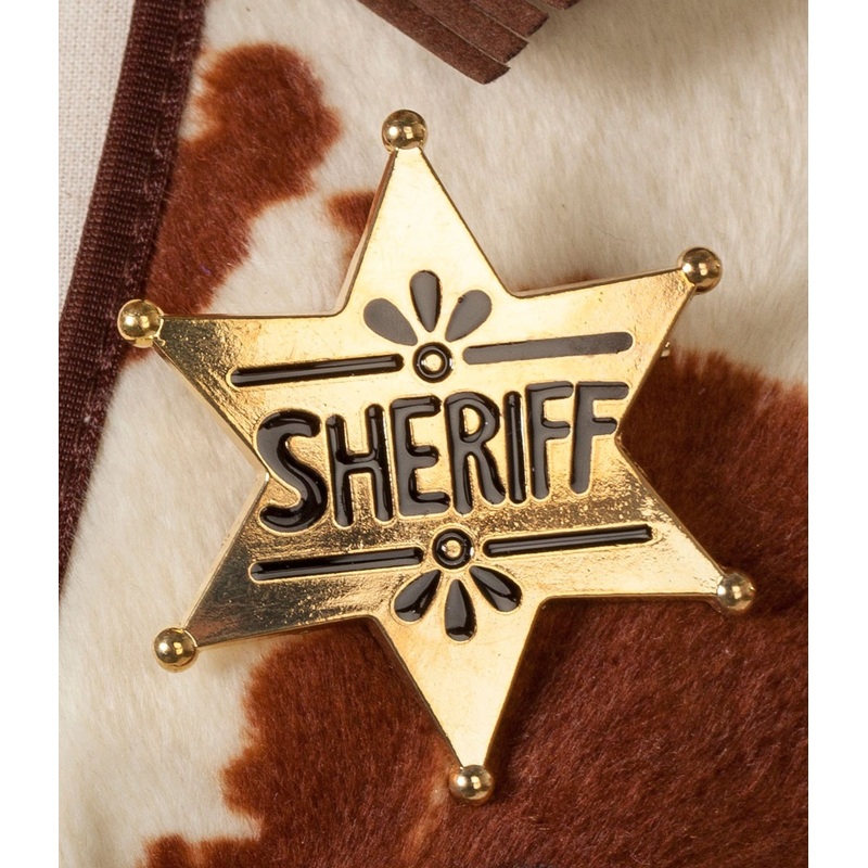 Golden Sheriff Star Badge