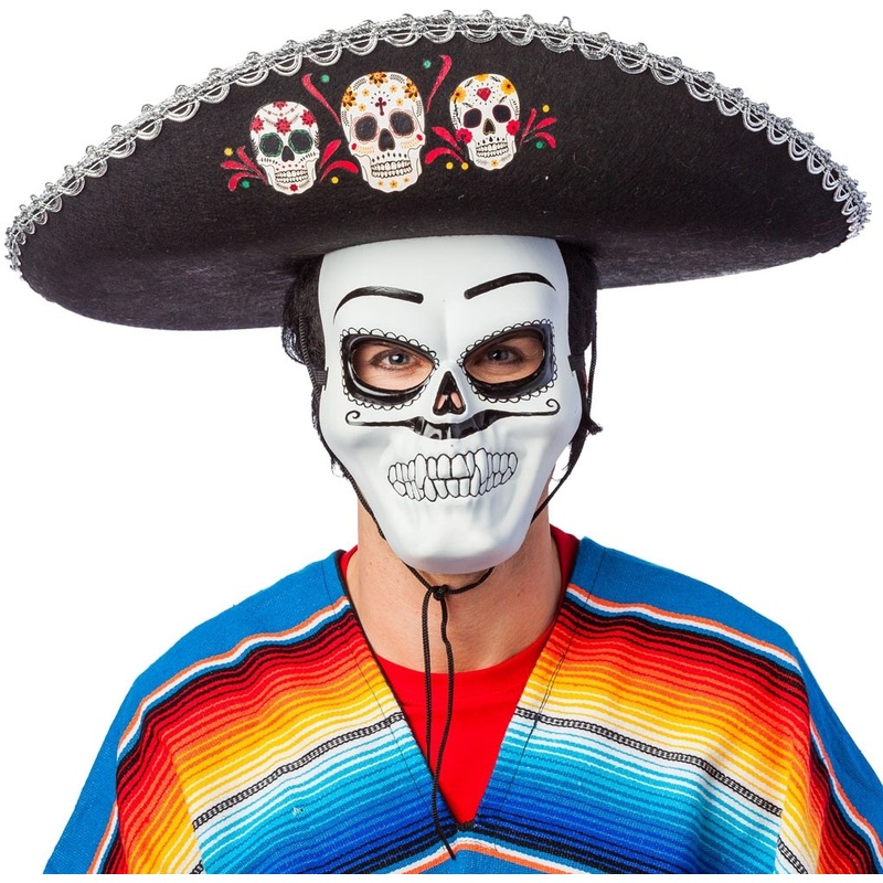 Scary day of the dead men's sombrero