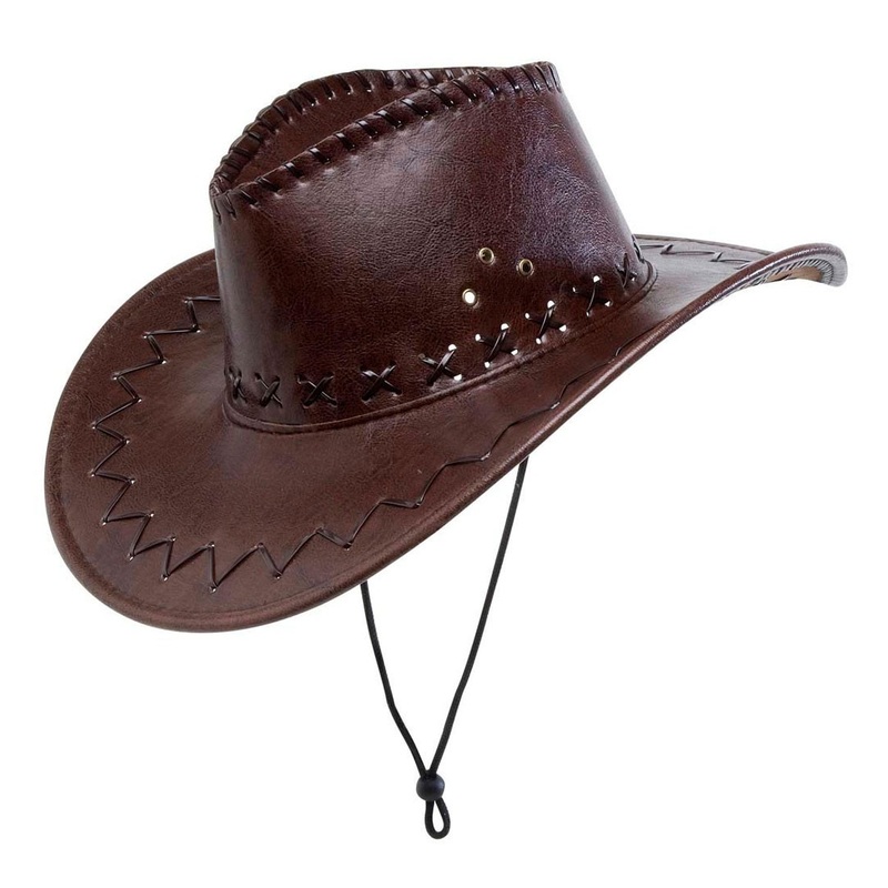 Seams cowboy hat brown