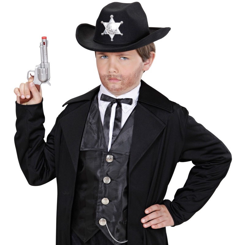 Sheriff cowboy hat for kids black