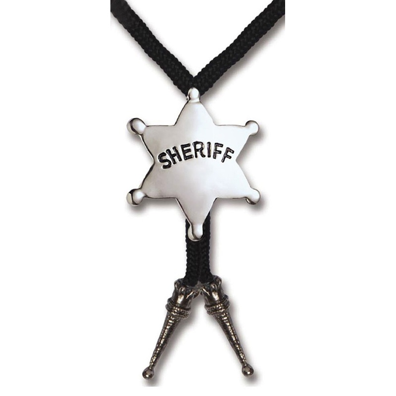 Sheriff star tie for cowboy costume