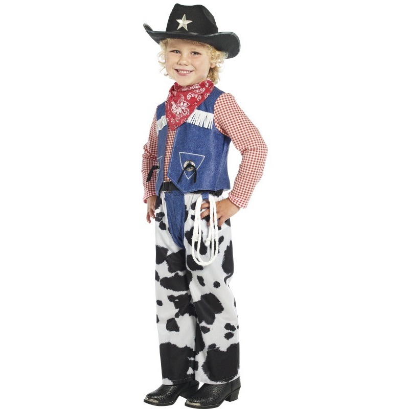 Western cowboy painted child costume
