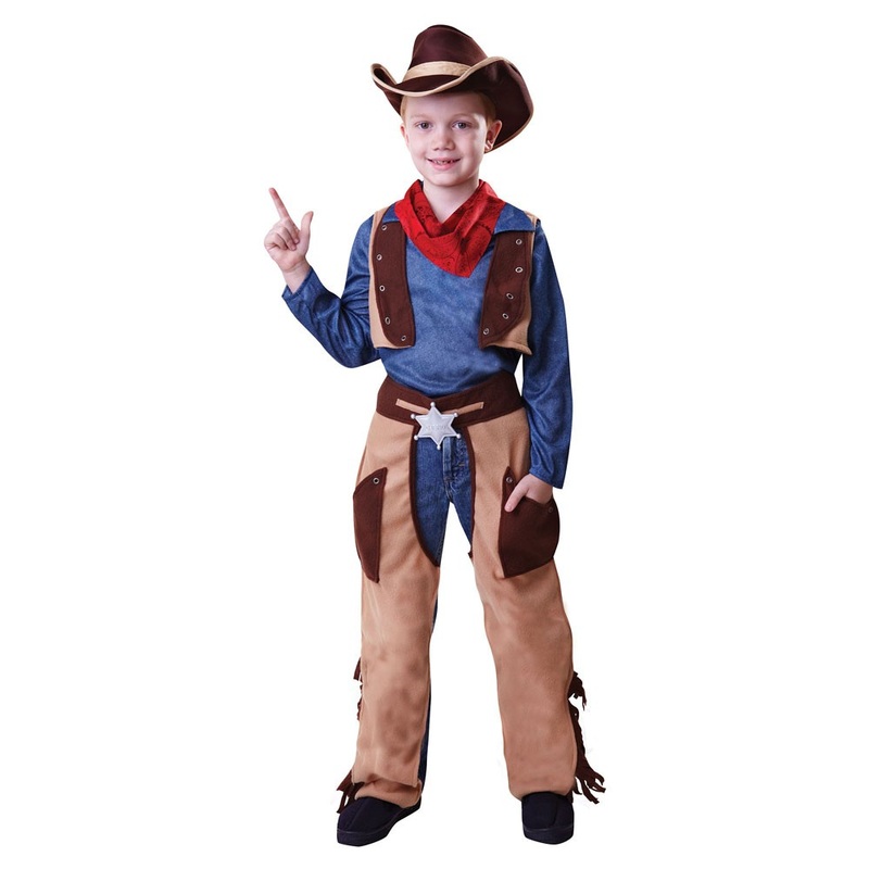 Wild west cowboy costume for kids S