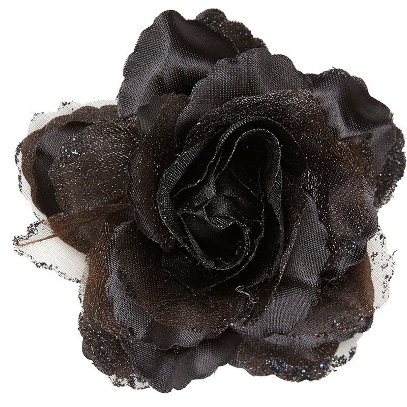Withered rose hair clip