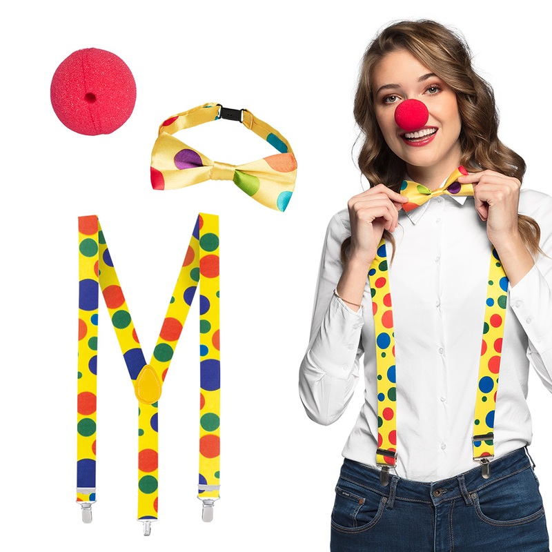 3-piece clown costume set