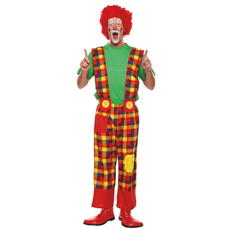 Checkered clown dungarees 50