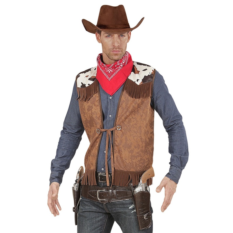 Classic Wild West cowboy vest M-L