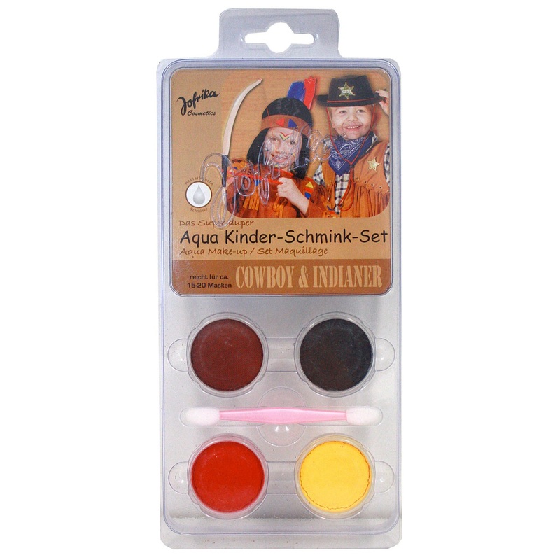 Cowboy & Indian kids make-up set
