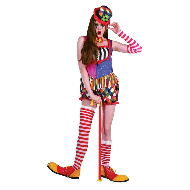 Funky clown ladies costume