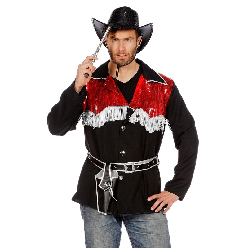 Glitter cowboy shirt for men 48