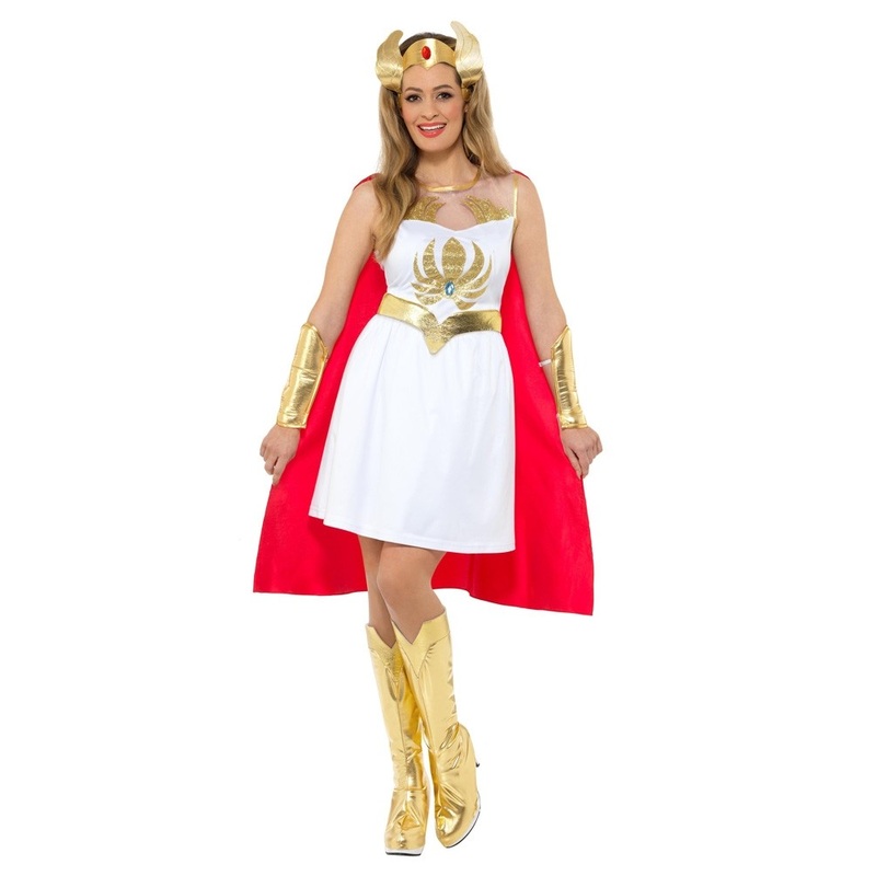 Glittering She-ra costume for women S