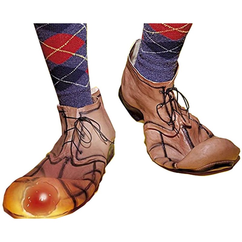 Jumbo clown shoes with light effect