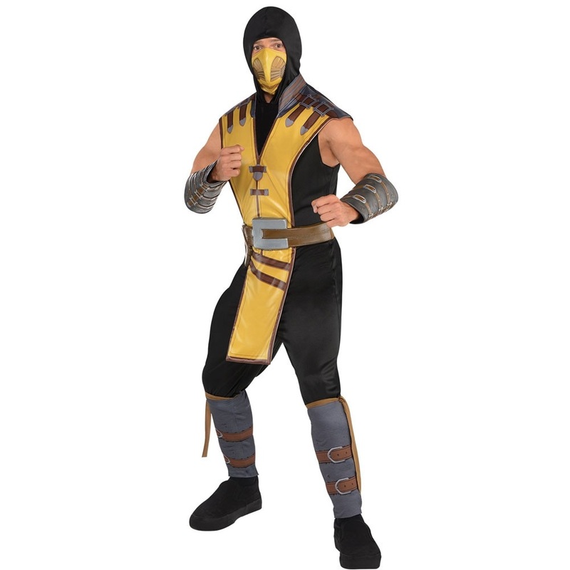 Mortal Kombat Scorpion Costume Men's M