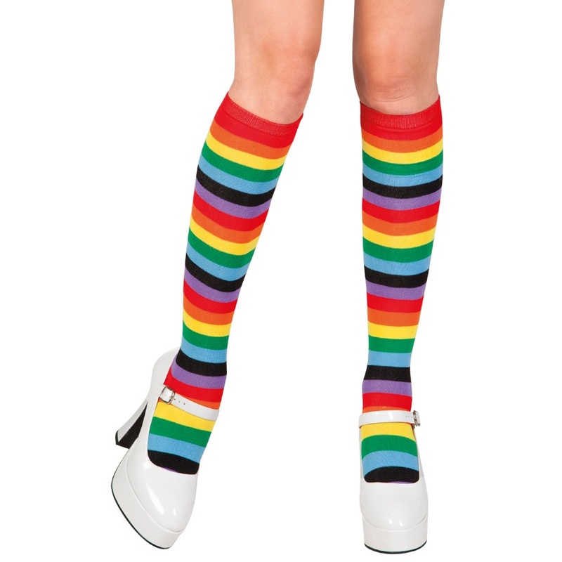 Rainbow pride stockings for women