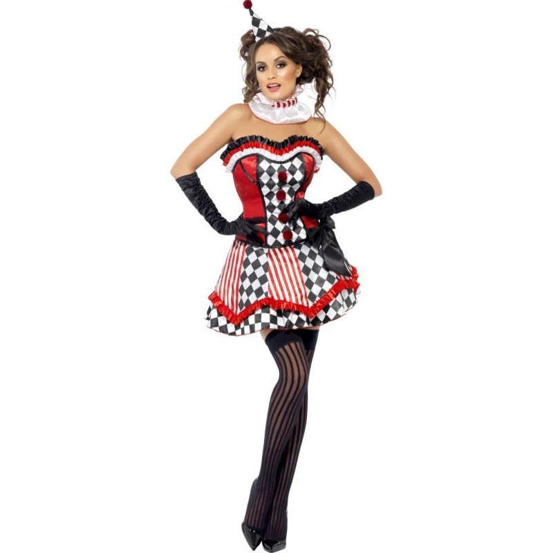 Sweet harlequin costume for women S