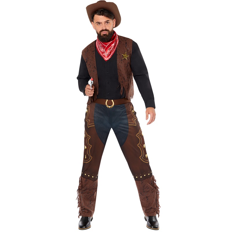 Wild West cowboy costume for men S