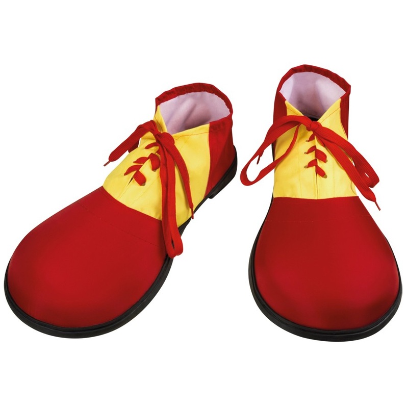 Yellow-red clown shoes