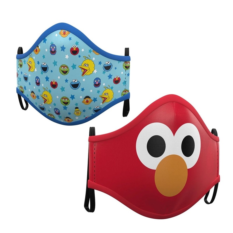 2 mouth nose masks Sesame Street for children