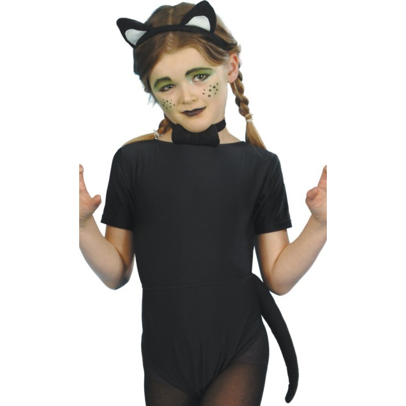 Black cat costume set
