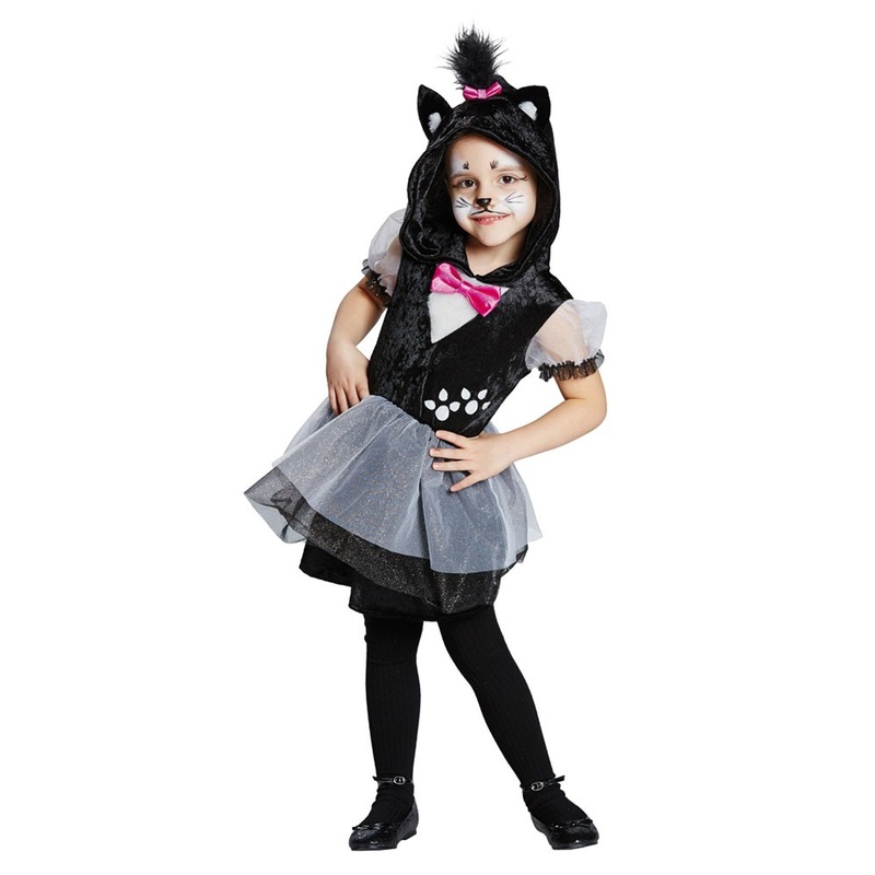 Black kitten Lilly girl costume 104