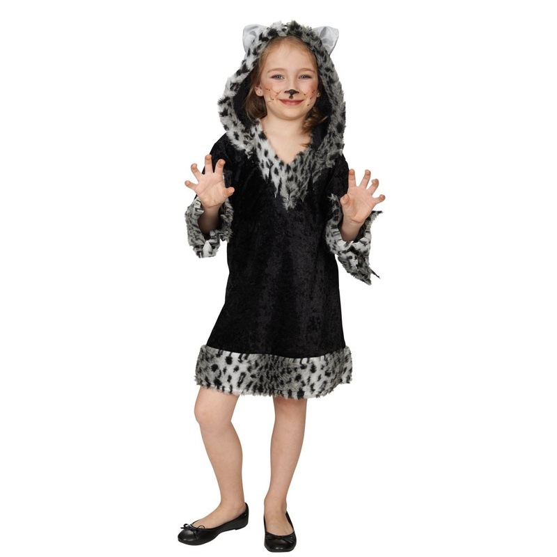 Black wild cats dress for kids 104
