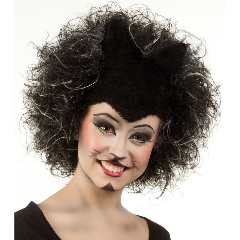 Black wild cats wig