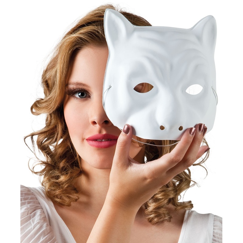 Cats half mask white