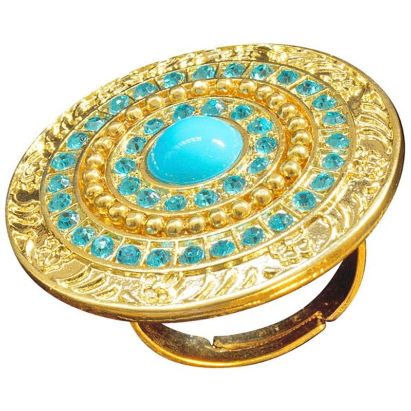 Cleopatra ring with turquoise stones
