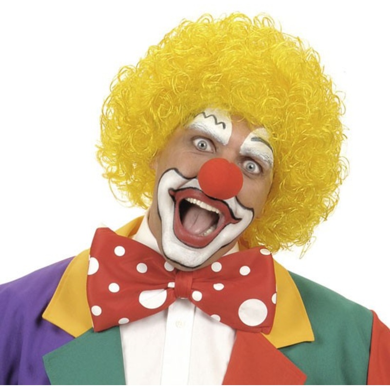 Clown Augustin wig yellow