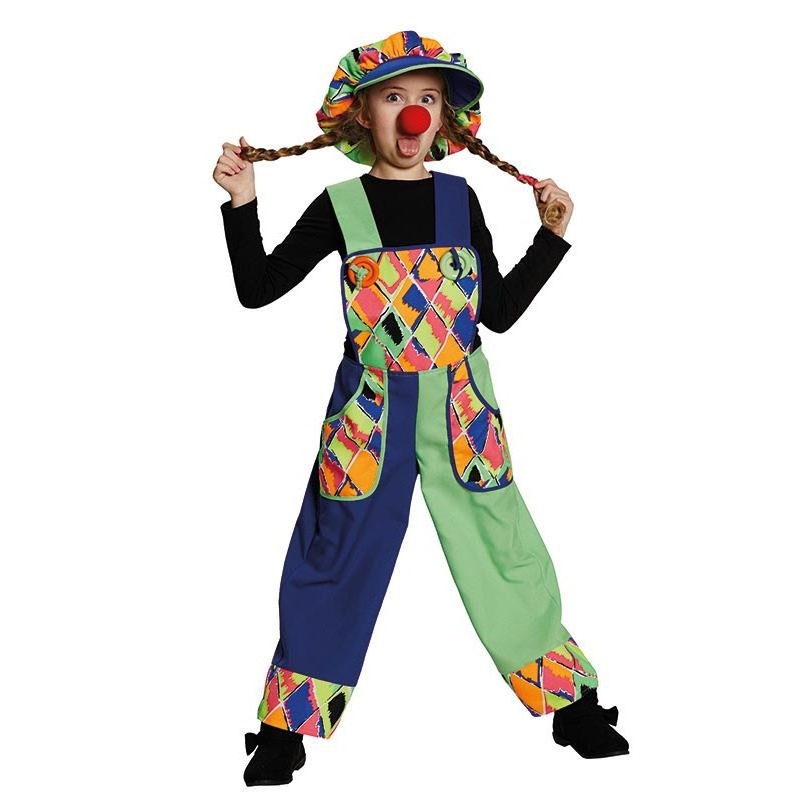 Colorful painter clowns dungarees for children 116