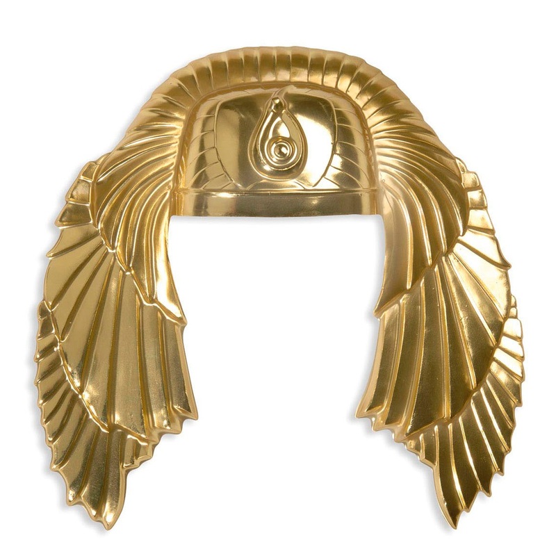 Egyptian pharaohs headdress gold