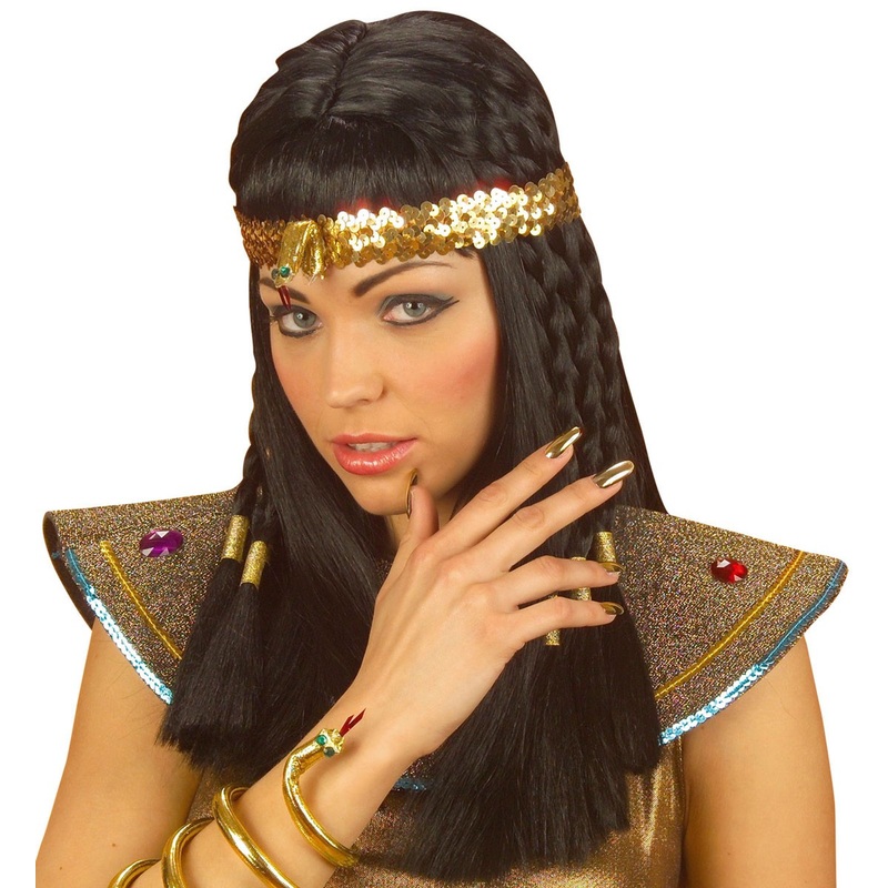 Egyptian sequin headband with snake
