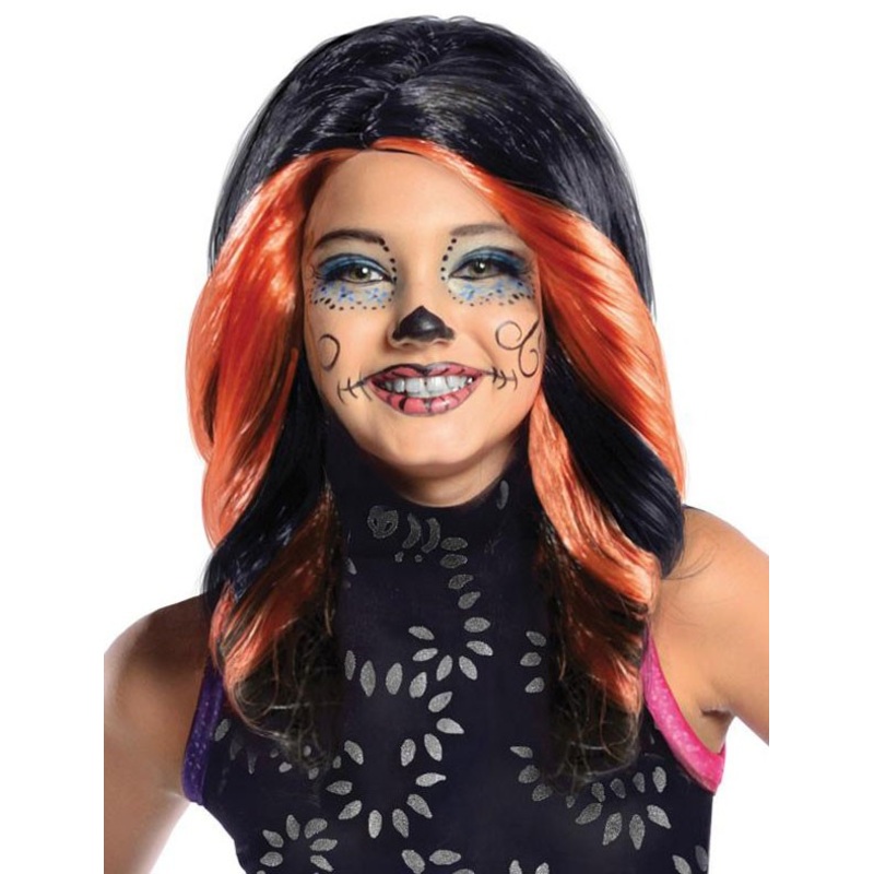 Halloween wig Skelita Calaveras Monster High for children