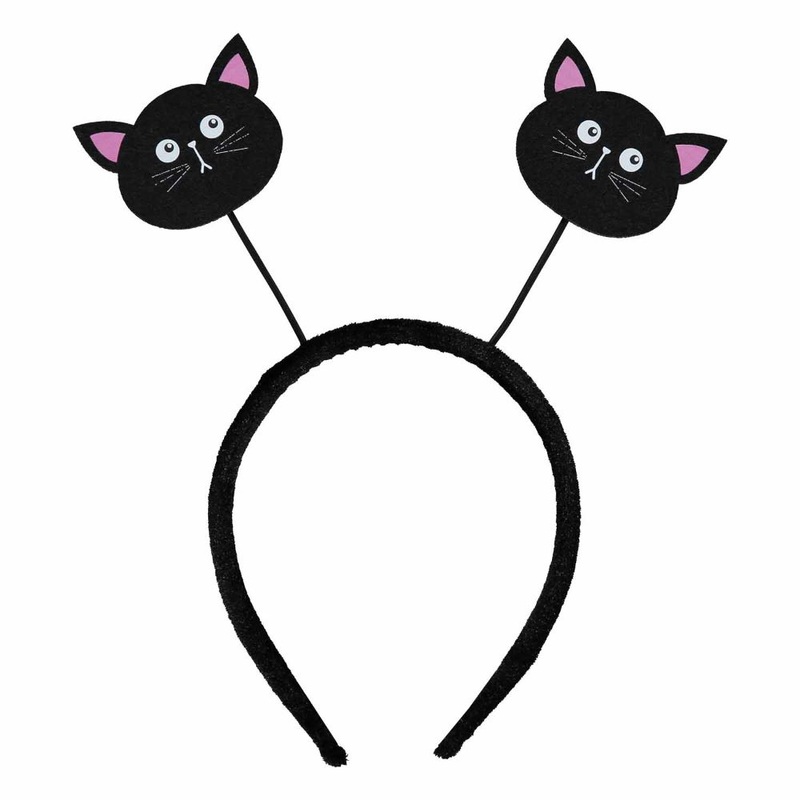 Happy Black Cat Headband