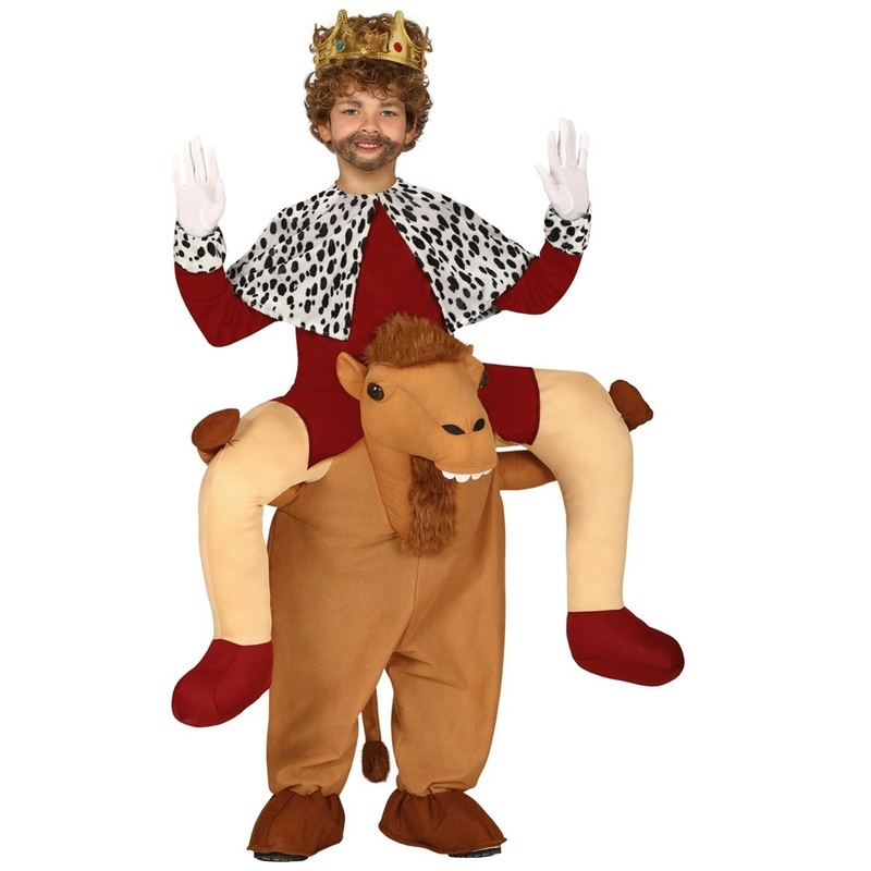 King on camel rider costume for children