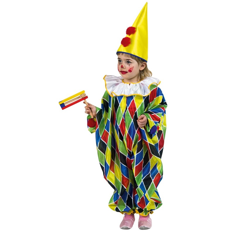 Little carnival kids clown