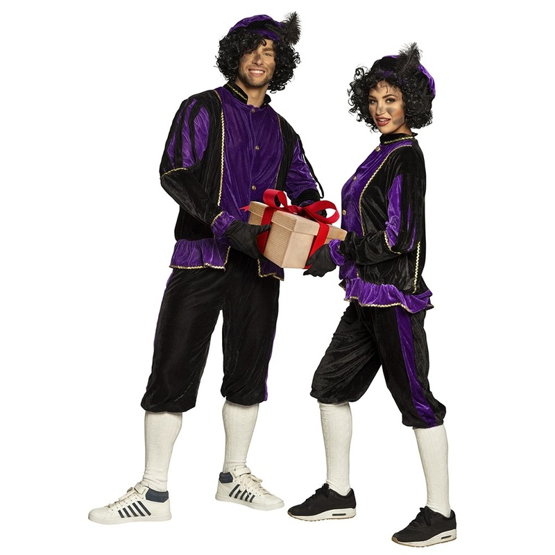 Noble Black Piet unisex costume M