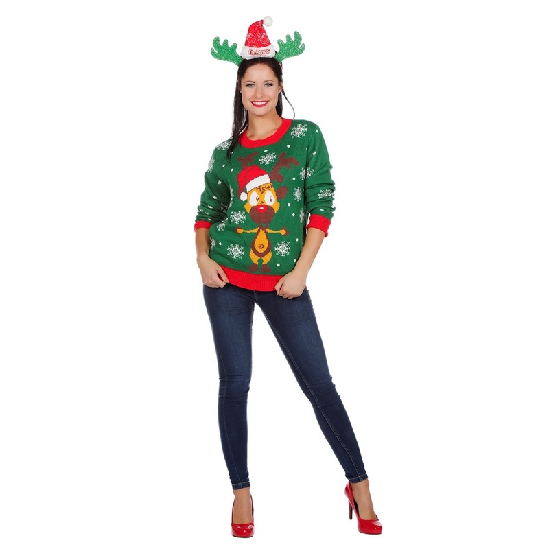 Reindeer Rudolf Christmas jumper S