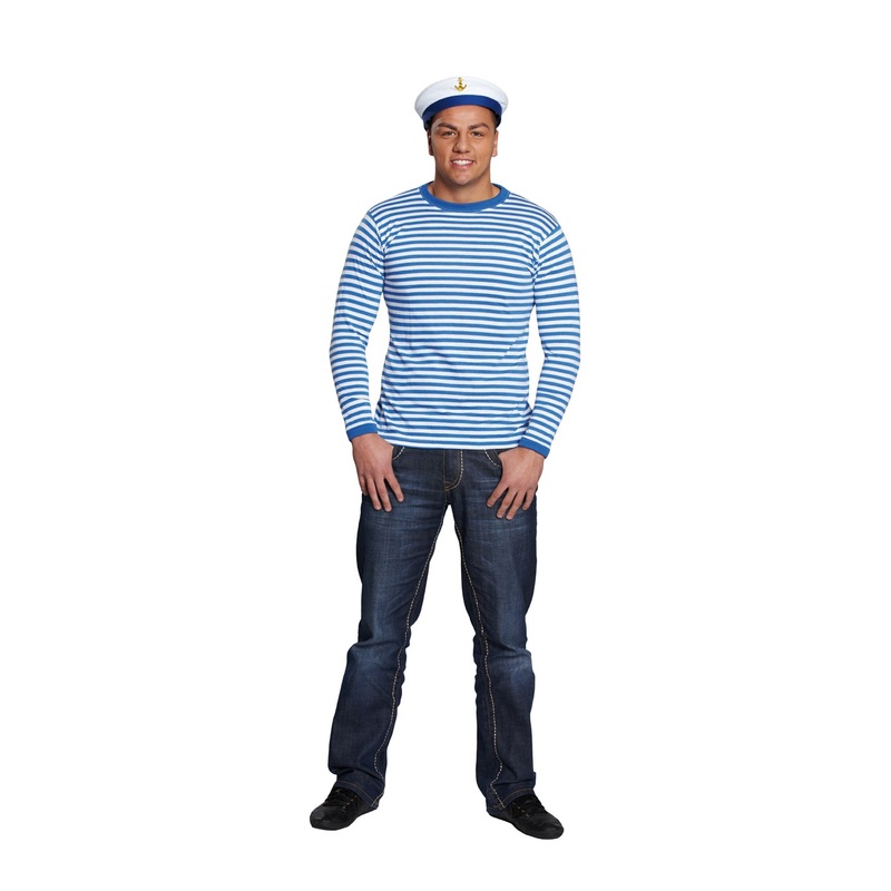 Sailor striped shirt blue white 5