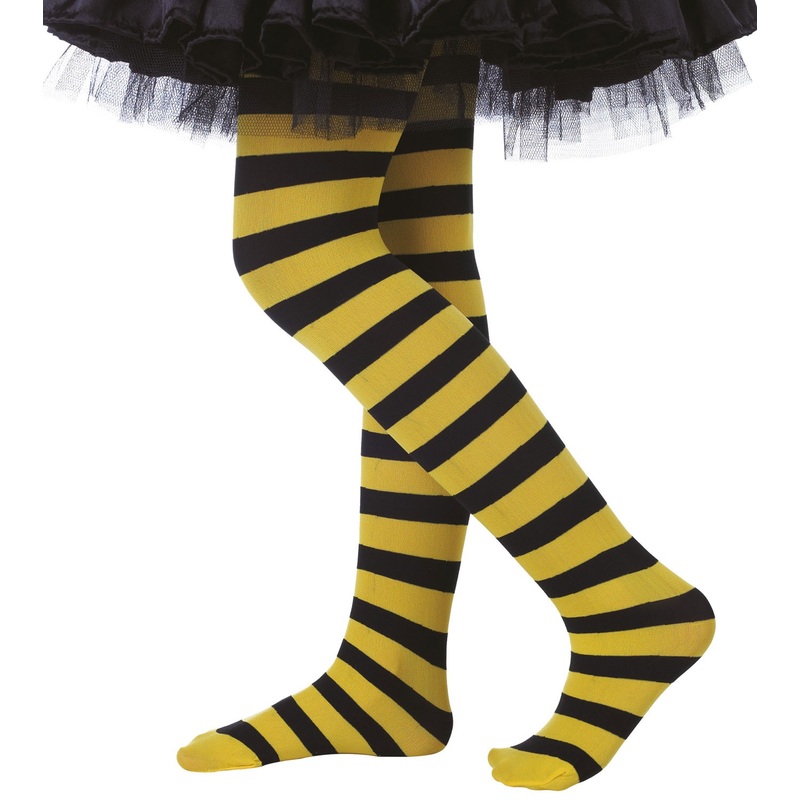 Striped bees kids tights