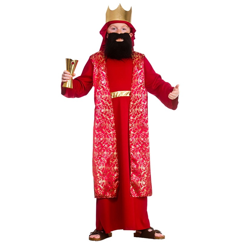 Wise Man Kids Costume Melchior Red S