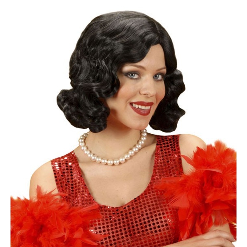 20s women's wig black
