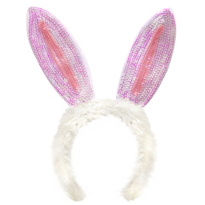 Bunny ears sequin look
