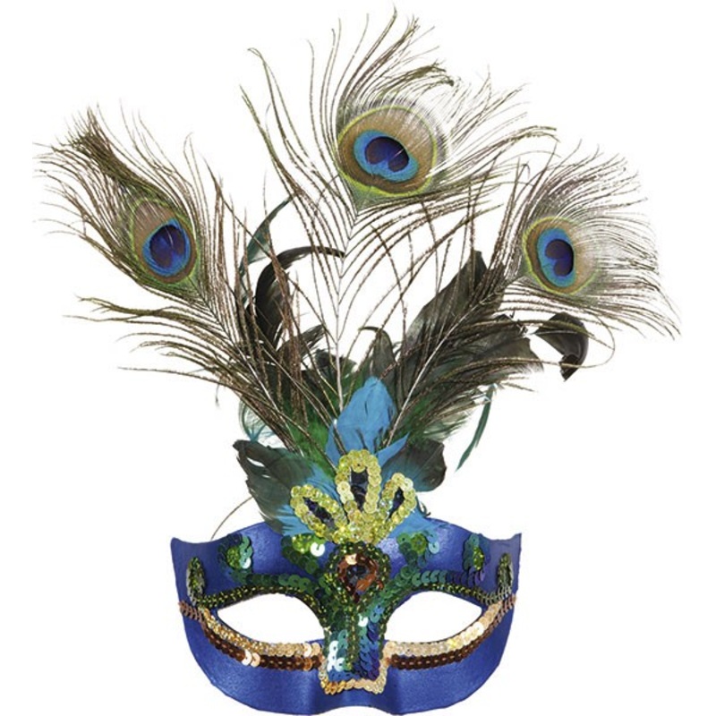 Elegant Paradiso peacock eye mask