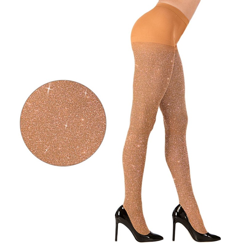 Gold glittering 40 DEN tights