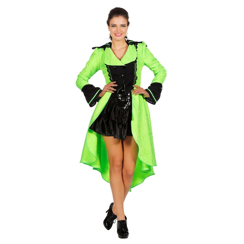 Neon green classy jacket for women 34
