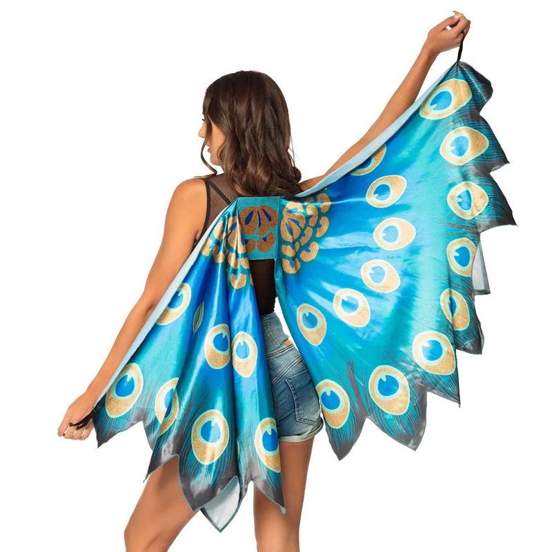 Peacock wings 155cm x 115cm