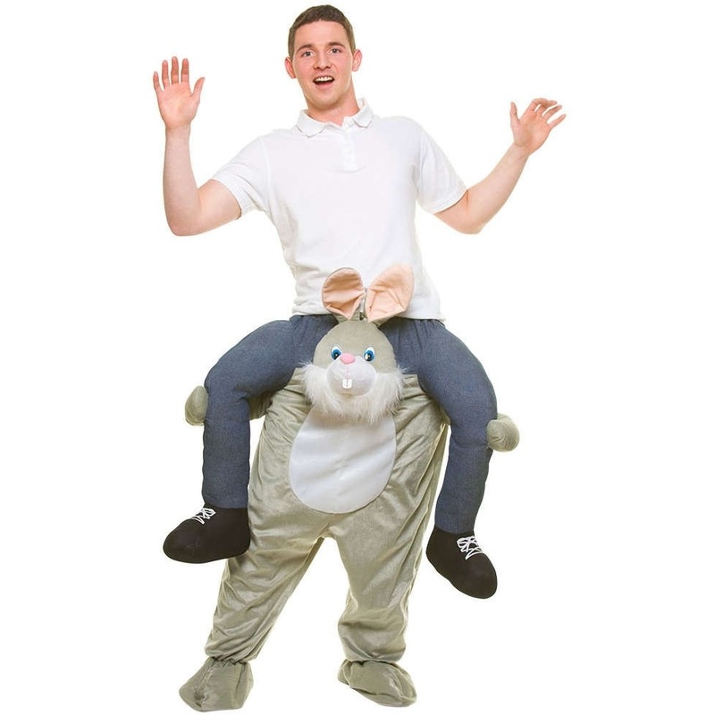 Piggyback bunny costume