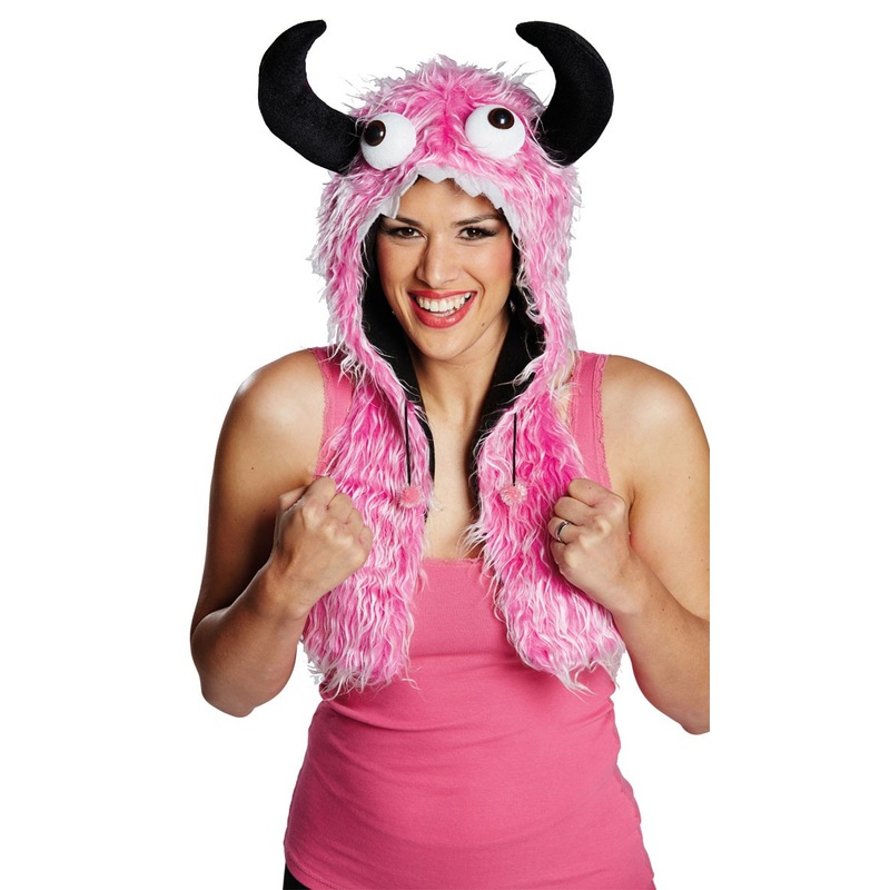 Pink Wuschel Monster Hat
