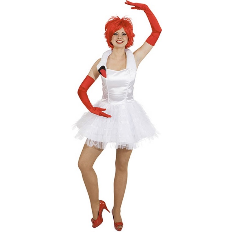 Swana swan dress in white 34-36